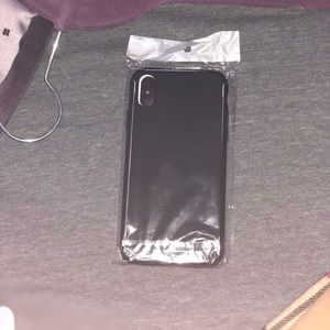 BLACK IPHONE X SILICONE CASE